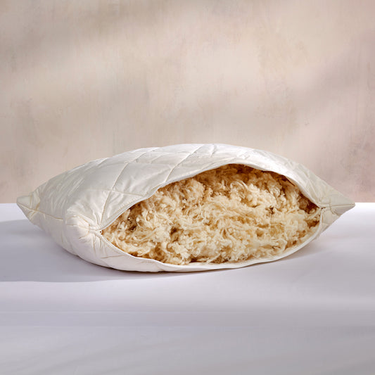 2 ADET Doğal Boncuk Kuzu Yünü Yastık (2x1250GR)