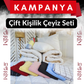 Yün Çeyiz Seti Çift Kişilik (Çift kişilik yorgan+Çift kişilik yatak pedi + 2x yün yastık+Nevresim Seti +Lastikli Çarşaf)
