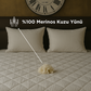 Yün Yatak Pedi 180.200 3 KG Merinos Kuzu Yünü